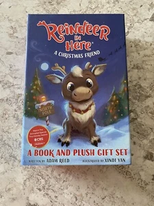Libro y juguete de peluche Reindeer in Here A Christmas Friend - Imagen 1 de 3
