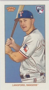 Wyatt Langford - Blank Back /10 2024 Topps T206 Rookie SP Texas Rangers - Bild 1 von 2