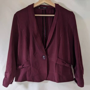 Maurices maroon suit jacket Large blazer - Picture 1 of 6