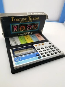 Casio FT-7 Fortune Telling Calculator - Vintage Made in Japan 1981 - Photo 1/7