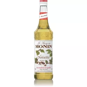 Monin Hazelnut Syrup Sugar and Gluten Free Made from Natural Ingredients - 1L - Picture 1 of 1