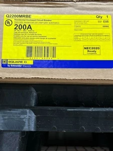 NEW Square D Q2200MRBE 200 Amp Circuit Breaker Enclosure With QDL22200 PowerPact - Picture 1 of 1