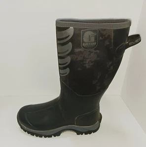 Gator Wader Everglade Black & Gray Waterproof Boots - Men's 14 **NEW IN BOX** - Picture 1 of 3