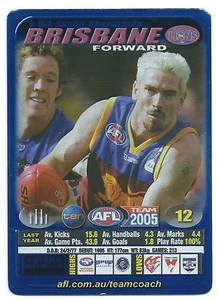 2005 Teamcoach Blue Star Premium Prize Card (93) Jason AKERMANIS Brisbane - Picture 1 of 1