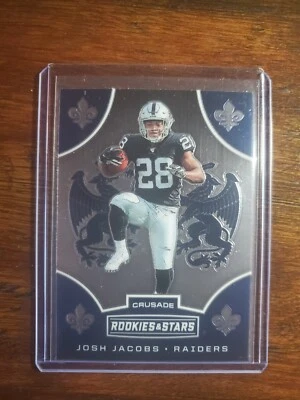 2019 Panini Rookies & Stars JOSH JACOBS CRUSADE RC #CS-JJ RAIDERS ALABAMA SP - Image 1 of 2