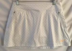 Nike Women’s Golf skort White with Grey & Fluorescent Orange Dots Pull-On - Bild 1 von 6