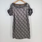 Target Womens Dress Size 14 Shift Grey Geometric Short Sleeve 073041
