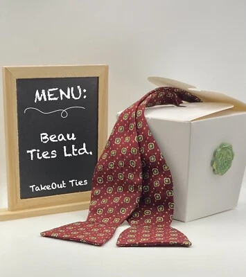 Corbatas para llevar - BEAUTIES LTD, Burg & Grn/Medalla de oro, cuello 13-16,5, STK#049SBOW Foto 1 de 4