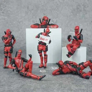 6 Funny Deadpool Car Interior Dashboard Toy Desk Decoration Mini Cute Figures - Picture 1 of 25