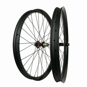 29er/27.5er 50x25mm MTB Carbon Wheelset Boost 110X15mm/148X12mm Thru Axle Hubs - Picture 1 of 16