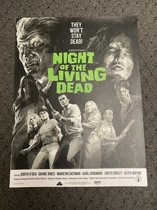 waxwork night of the living dead silkscreened poster subscriber - Picture 1 of 3