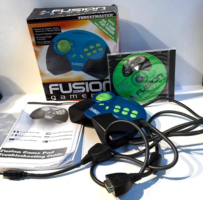 vtg 1998 Fusion Digital Gamepad Thrustmaster complete w/ guide - Image 1 of 4