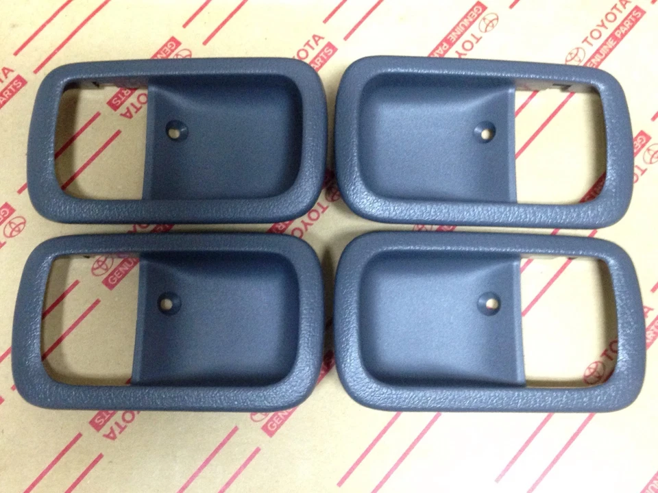 Genuine OEM Toyota Land Cruiser 91-97 GREY Inner door handle bezels full set - Изображение 1 из 1