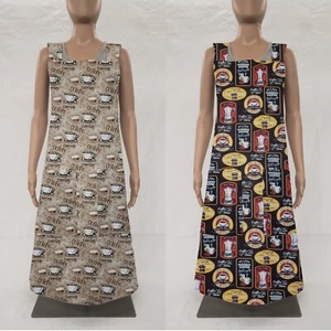 Coffee Cross Back Apron (2 Patterns Available) - Picture 1 of 5