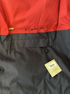 Vintage Cutter & Buck Pullover Red Jacket XLarge Brand New With Tags - Image 1 of 4