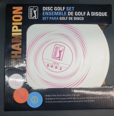Disc Golf PGA TOUR Champion 3-Disc Set - Driver, Mid-Range & Putter NEW - Image 1 of 4