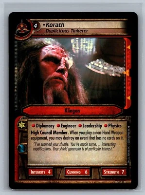 Star Trek CCG 2E Korath, Duplicitous Tinkerer #5 P 31 Promo TCG Fractured Time - Image 1 of 2
