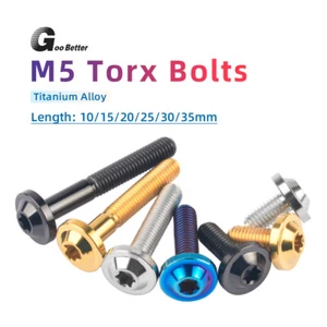 Titanium Bolt M5x10/15/20/25/30/35mm Torx Head Screw For Motorcycle modification - Picture 1 of 20