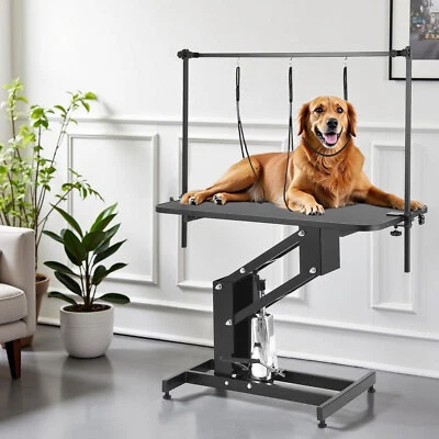 DARDVORLAG Hydraulische Trimmtisch Pflegetisch für Haustiere Hundefriseurtisch verstellbar