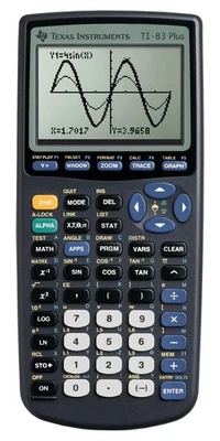 TI-83 Plus Graphing Calculator, Gray - Math, Science, SAT/ACT Prep - image 1 of 4