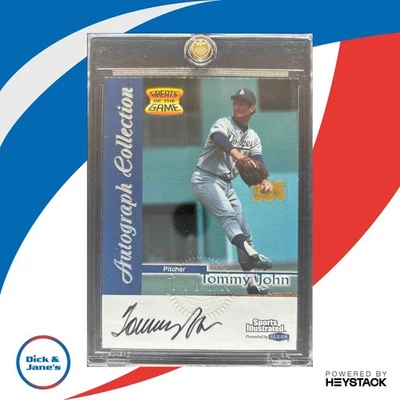 1999 Sports Illustrated Greats of the Game Tommy John Auto Los Angeles Dodgers Foto 1 de 4