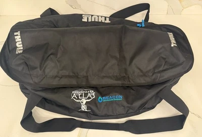 Thule Go Pack 28" Cargo Duffle Bag Backpack Black - Embroidered - Image 1 of 4