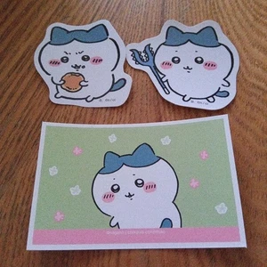 3 Chiikawa Hachiware Stickers - Picture 1 of 1