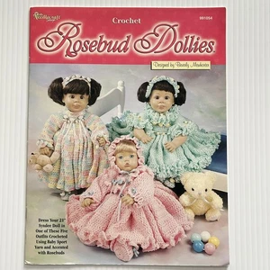 Vtg Rosebud Dollies Crochet Doll Dress Pattern Booklet 21" Doll Pattern Booklet - Picture 1 of 5