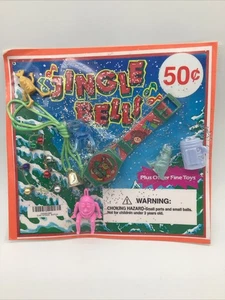 1990s Display Card Jingle Bells Christmas Bear Digital Watch Funny Ugly - Picture 1 of 3