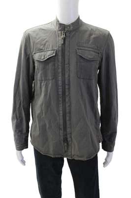 John Varvatos Star USA Mens Dark Gray Military Jacket Button Size M - Image 1 of 4