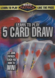 Learn to Play 5 Card Draw Like the Pros John Patrick Learn To Win DVD NEW - Imagen 1 de 1