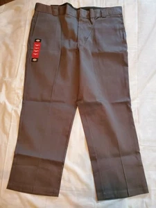 Pantalones de Trabajo Dickies 874 Gris Flex Ajuste Original Para Hombre 44x30 Resiste Arrugas Nuevos - Imagen 1 de 10