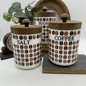 De colección Cerve Parma Café Grano Leche Vaso Bote Set Italiano Sal Azúcar Café - Imagen 1 de 9