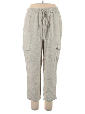 Pantalones de lino grises para mujer Calvin Klein 14 nuevos con etiquetas Foto 1 de 2