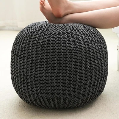 Comfortable Pouf Ottoman Foot Rest High Density Foam Plush Non Slip Design New - Image 1 of 4
