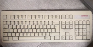 Vintage Compaq RT235BTWUK Keyboard Beige Wired PS/2 QWERTY (Standard) For PC - Picture 1 of 2
