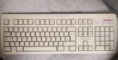Vintage Compaq RT235BTWUK Keyboard Beige Wired PS/2 QWERTY (Standard) For PC - Image 1 of 2
