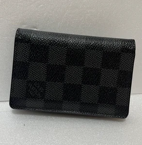 Louis Vuitton Damier Graphite Organizer de Poshe Card Case Black - Picture 1 of 10