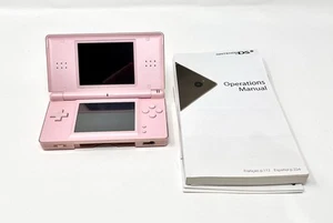 Nintendo DS Lite Rose Pink Console System Manual Stylus Works READ - Picture 1 of 8