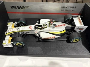 Minichamps 1/18 Jenson Button Brawn 2009 Brazilian GP World Champ. - Picture 1 of 12