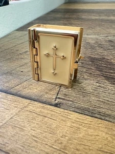 BIBLIA miniatura esmaltada y latón - Imagen 1 de 4