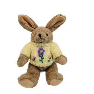 Peluche coniglietto coniglio marrone Crisha Creations vintage 1988 - Foto 1 di 6