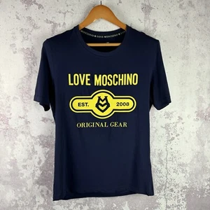 Love Moschino T-Shirt Men’s Big Logo Y2K Luxury Size S - Picture 1 of 6