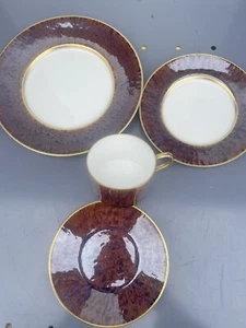 Jaune de Chrom Schildkröte Dessert/Salat Brot Tasse Untertasse Teller Laden Display - Bild 1 von 10