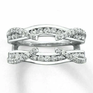 Anillo redondo simulado potenciador de diamantes de 1,50 quilates regalo plata esterlina 925 - Imagen 1 de 4