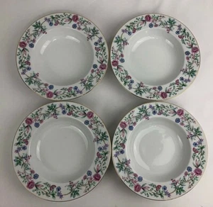 Noritake Christine Bone China Soup Plates Bowls 10.5” Lot Of 4 # 5111 - Picture 1 of 5