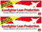 2 Aufkleber Sticker Industrie IGM ERA Eurofighter Lean Production Mc Kinsey Mil.