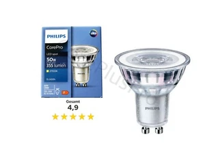 10 x Glühbirne GU10 Philips CorePro LED Spot 2700K W 355 Lumen - Bild 1 von 1