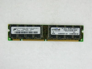 CRUCIAL CT64M64S4D7E 512MB 2RX8 SDRAM PC PC133 133MHZ CL2 168PIN NON-ECC DIMM - Picture 1 of 1