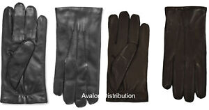 Ralph Lauren Purple Label Leather Cashmere Gloves New $295